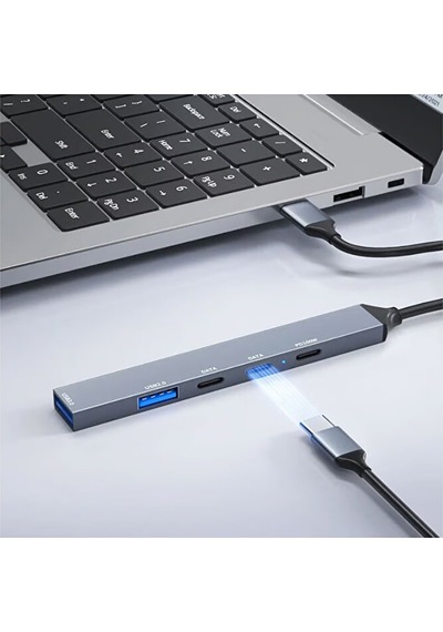 Pd 100w 5in1 Type-c To Usb Çoklayıcı Çevirici Hub 5 Port / 2xusb