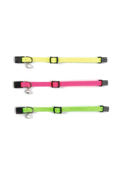 Hnrlıshp Beeztees Yavru Kedi Boyun Tasması, Zilli, Sarı, 15-23cm