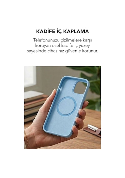 Apple İphone 15 Pro Max Uyumlu Magsafe Lansman Silikon Kılıf Turkuaz