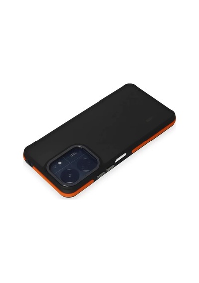 Newface Xiaomi Redmi 13c Harvel Kapak - Turuncu Siyah