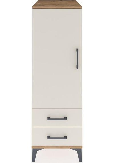 Kronos Dolap 3 Raflı 2 Çekmeceli Tek Kapaklı 44x59x134 Çam-ay... Çam