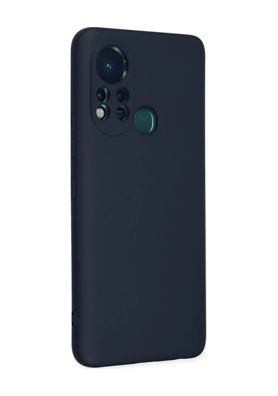 İnfinix Hot 11s Kılıf Nano İçi Kadife Silikon - Lacivert 0.2M-Çok Renkli