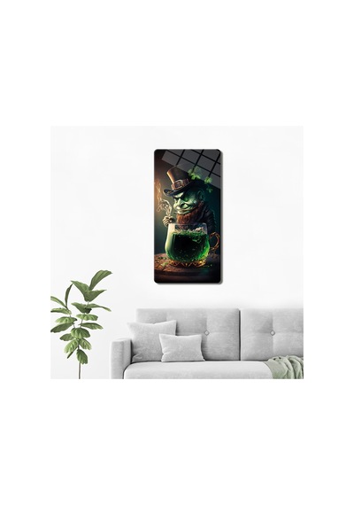 Cam Tablo Modern Art Serisi Goblin 40x80
