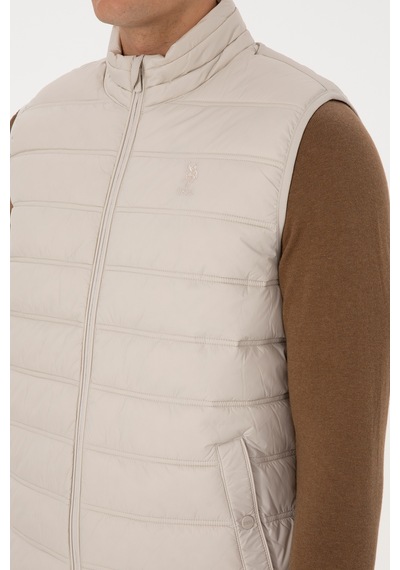 U.s. Polo Assn. Erkek Taş Yelek Dokuma 50310039-vr049 Tas