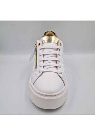 Mammamia D25ka-7305 Beyaz Hakiki Deri Kadın Deri Sneaker Beyaz