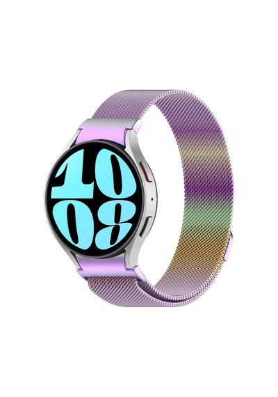 Galaxy Watch 6 40mm Uyumlu Krd-01 Metal Rhn Kordon Gri