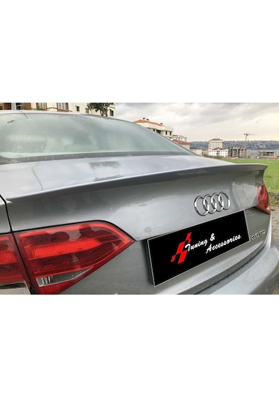 Audi A4 B8 2008.2015 - Bagaj Üzeri Anatomik Spoiler - Plastik