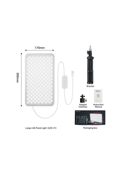 Photoolex Milkglow Pro Soft Panel Led Video Ve Fotoğraf Işığı - Ls-103pl-02