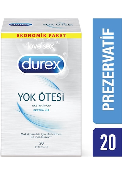 Durex Yok Ötesi Ekstra His Prezervatif 20'li