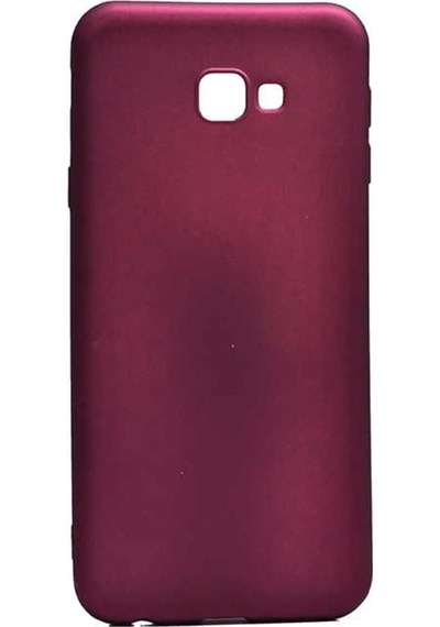 Samsung Uyumlu Galaxy J4 Plus Kılıf Zore Premier Silikon Kapak Mürdüm