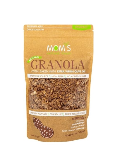 Mom's Natural Food Yer Fıstığı Granola 360 G