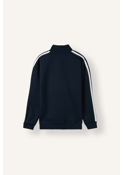 Defacto Nefes Alabilen Boxy Fit Fermuarlı Dik Yaka Sweatshirt F0106ax26aunv146 Lacivert-nv146
