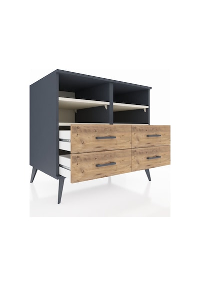 Kronos Şifonyer 4 Raflı 4 Çekmeceli 88x59x80 Antrasit-aytaşı/çam Aytaşı/çam Kronos Şifonyer 4 Raflı 4 Çekmeceli 88x59x80 Antrasit-aytaşı/çam Aytaşı/çam