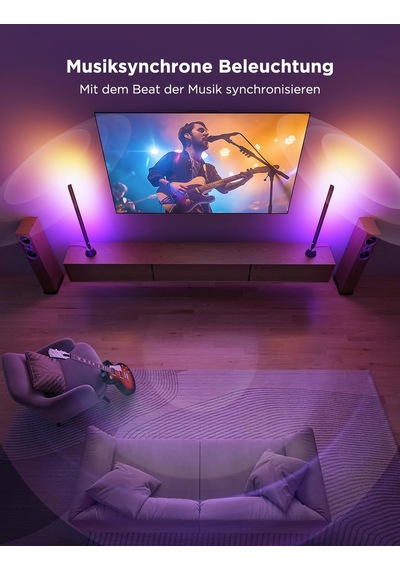 Govee Led Lightbar, 31 İnç Rgbıc Tv Işık Şeridi, 70-85 İnç Tv'ler İçin Tv Arka Işığı, Dekorasyon İçin Işık Çubuğu, Alexa Ve Google Assistant İle Çalışır, 2 Paket Siyah Govee Led Lightbar, 31 İnç Rgbıc Tv Işık Şeridi, 70-85 İnç Tv'ler İçin Tv Arka Işığı, Dekorasyon İçin Işık Çubuğu, Alexa Ve Google Assistant İle Çalışır, 2 Paket Siyah
