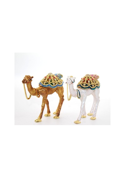 10 Adet Taşlı Deve Figürü Tekli Dekoratif Biblo Masa Üstü Süs Hediye Figür Stone Camel Figure 12x13 Cm