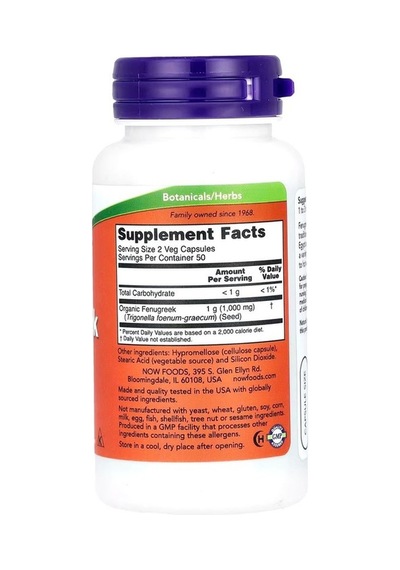 Fenugreek 500 Mg 100 Kapsül