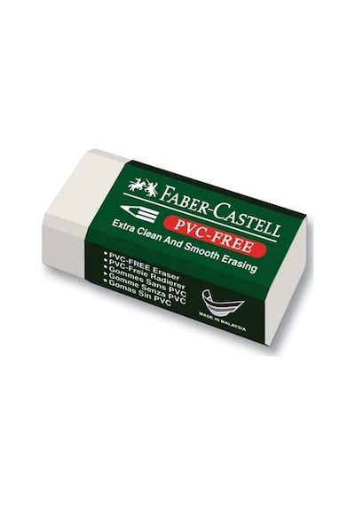 Faber Castell Küçük Boy Pvc Free Beyaz Silgi No 30 3 Adet
