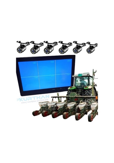 Twogo 6 Kanallı 10 İnç Monitör 6 Adet Beyaz Ledli Kelebek Kamera