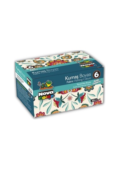 Kumaş Boyası 6 Ana Renk 30 Ml Tişört Çanta Tekstil Boyası 30 ml 1