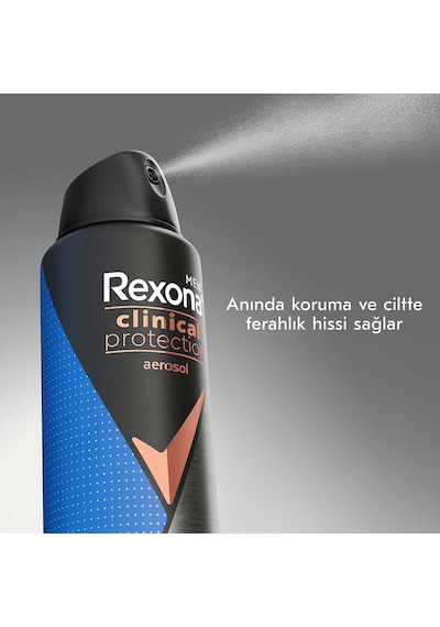 Rexona Men Clinical Protection Erkek Sprey Deodorant Confidence 96 Saat Koruma 150 ml X2