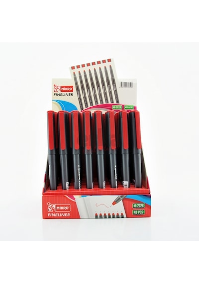 Mikro Kalem M 2028 48 Adet Kırmızı