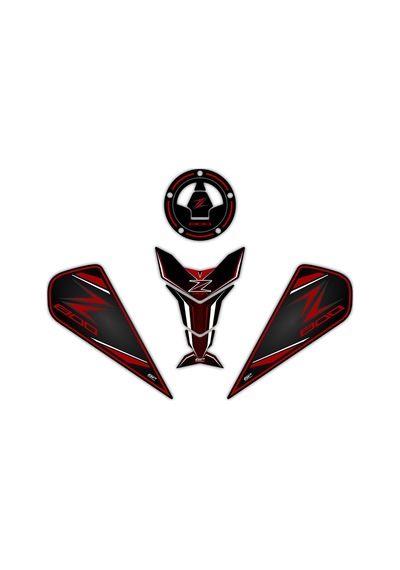Gp Kompozit Kawasaki Z 800 2013-2018 Uyumlu Tank Pad Kırmızı