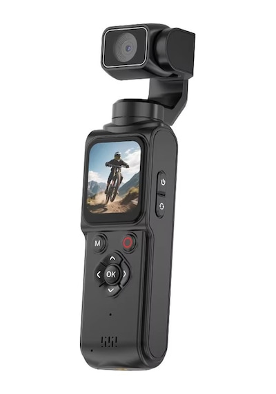 Qstar 4k 30fps Video 75mp Fotoğraf El Tipi Vlog Kamera 330 Stabilizasyonlu Selfie Lensli Kamera