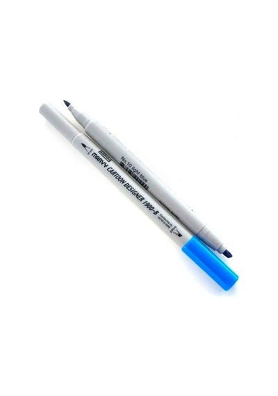 Marvy 1900-B Cartoon Designer Marker 10 Light Blue