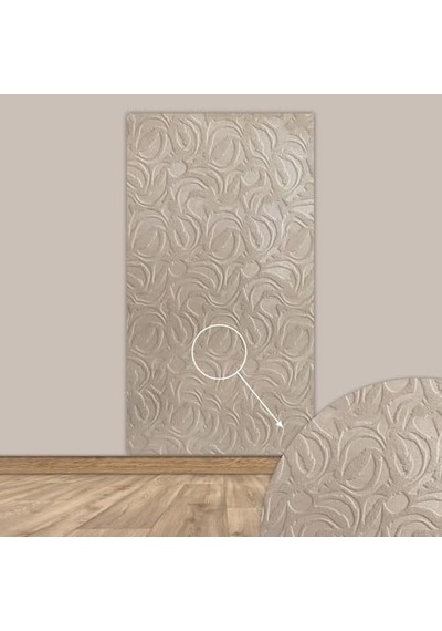Tink 3d Kendinden Yapışkanlı Duvar Kağıdı Yeni Nesil Akustik Keçe Panel Modern Desen 52x98 Cm Açık Gri, 2 Adet 1 M²