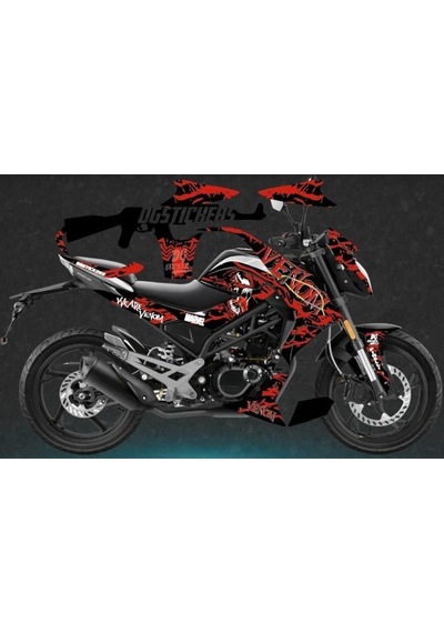 Cfmoto Nk150 Venom Tasarım Sticker Etiket Modeli