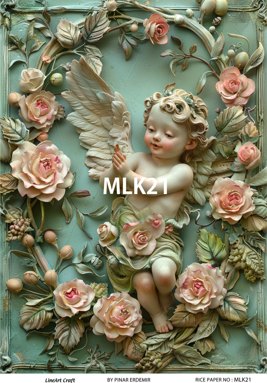 Lineart Pirinç Dekopaj Kağıdı La-mlk21