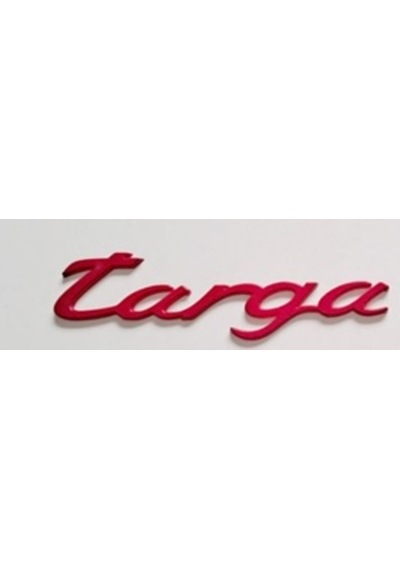 Porsche Uyumlu Yazı Targa 3 13 Cm Kırmızı