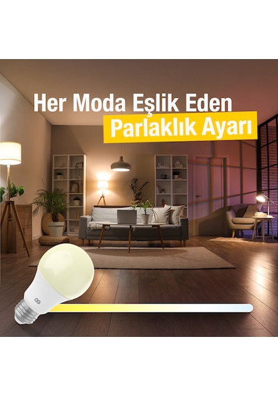 Günsan Akıllı Wifi Led Ampul Beyaz Işık Tuya Ve Smart Life Uygulama Destekli 9w 2700k-6500k Ayarlanabilir Beyaz Işık
