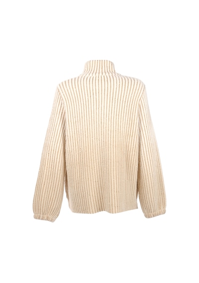 Vedi-bb Oversize Yüksek Yakalı Balon Kol Kadın Ceket - Minimalist Tarz Camel