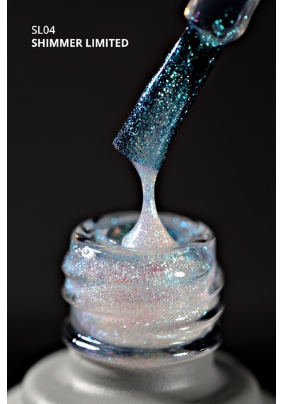 Momo Professional Shimmer Limited Holografik Kalıcı Oje Sl04 Rakı Beyazı Turkuaz Yeşil Simli 10 ML