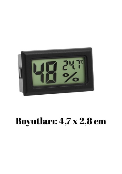 Perlotus Dijital Lcd Nem Sıcaklık Ölçer Mini Termometre