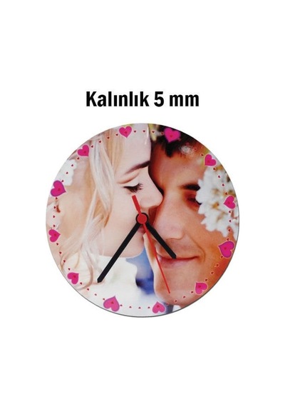 Sublimasyon Hdf Yuvarlak Saat 19 Cm Çok Renkli