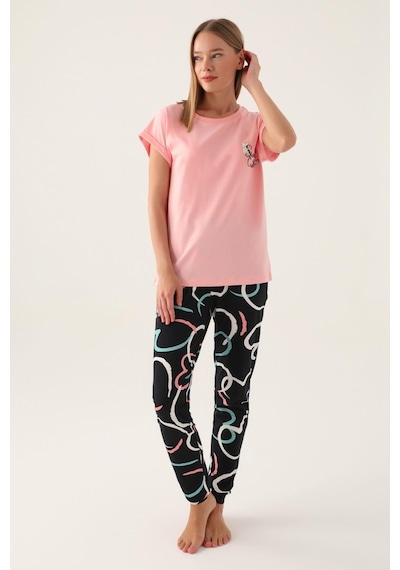 Rolypoly Roly Poly 3399 Cute Kadın Kısa Kol Pijama Takımı 001 Rolypoly Roly Poly 3399 Cute Kadın Kısa Kol Pijama Takımı 001