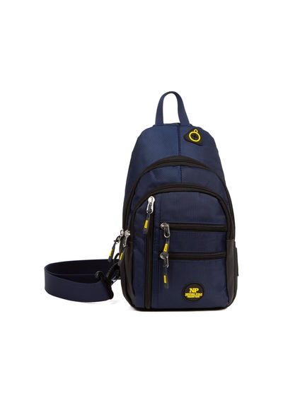Newish Polo Erkek Kumaş Usb Kulaklık Çıkışlı Bodybag Göğüs Ve Omuz Çantası New172 - Lacivert