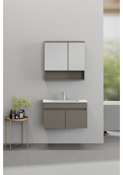Biani Dalyan 80 Cm Banyo Dolabı Renk Latte