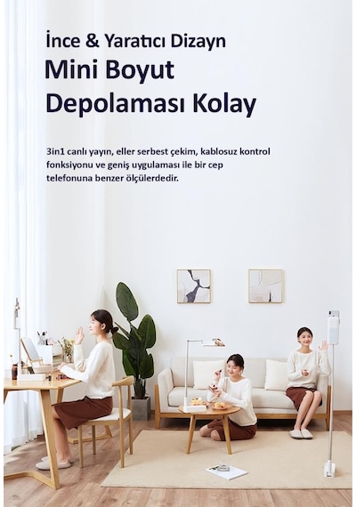 Usams Us-Zb209 Online Ders ve Yayın için Ledli,Monopodlu,Kumandalı