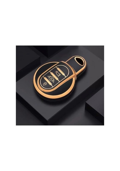 Mini Cooper Anahtar Kılıfı, Siyah Ve Altın Renk, Nano Koruma