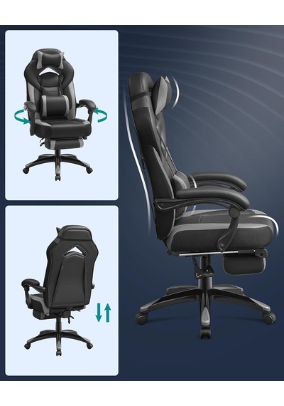 Ayrex Yönetici Ofis Koltuğu, Ergonomik, Siyah, Gri Obg77bg Genel
