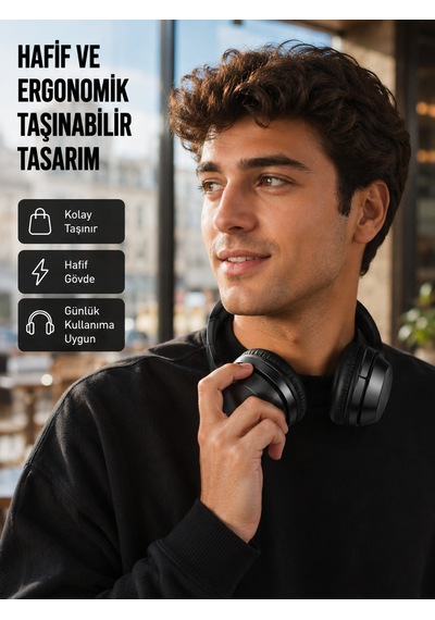 Modern Cihazlarla Uyumlu Kablolu Kulaklık Yüksek Ses Kalitesi, Gürültü Azaltıcı Mikrofon Yeni Nesil - Lisinya