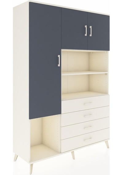 Hyperion Dolap 7 Raflı 4 Çekmeceli 3 Kapaklı 132x44x195 Aytaşı-antrasit/aytaşı Antrasıt/aytası Hyperion Dolap 7 Raflı 4 Çekmeceli 3 Kapaklı 132x44x195 Aytaşı-antrasit/aytaşı Antrasıt/aytası