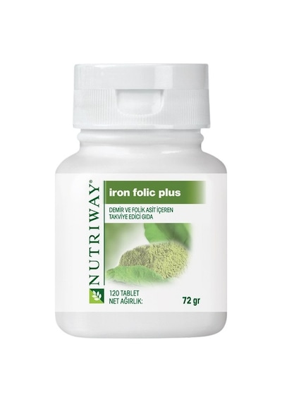 Amway Nutriway Iron Folic Plus 120 Tablet-Demir Ve Folik Asit
