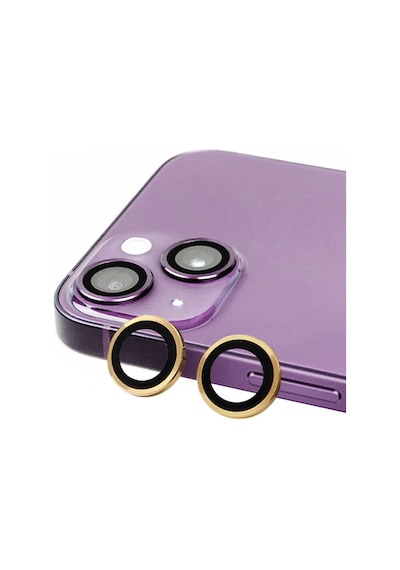 iPhone Uyumlu 15 Plus Raze Metal Kamera Lens - Sarı