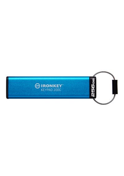 Kingston Ironkey 256 GB Keypad 200 Fıps 140-3 Taşınabilir Type-c Flash Bellek