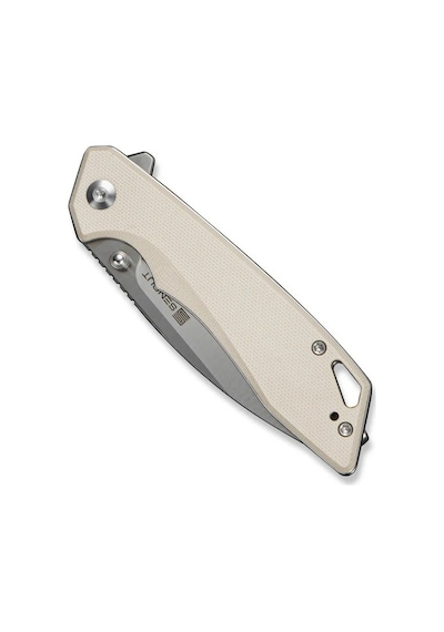 Sencut Stratex Ivory G10 Handle Satin Finished 9cr18mov Blade Kamp Çakı Krem