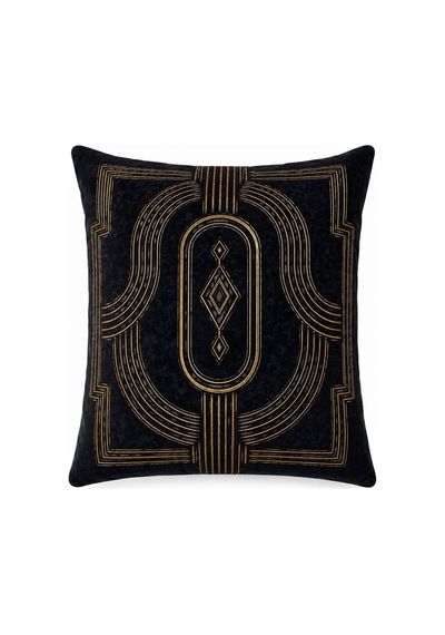 Black Jag Serisi Kırlent Kılıfı Twill Kumaş Gizli Fermuar 43x43 Cm Y1 - 916478677 Y1